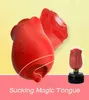 NXY Vibrators Rose Zuigen Likken Vrouwelijke Sex Toy Clitoris Tepels Stimulator Gspot Vibrator Masturbatie Producten Voor Vrouwen6793708