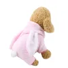 Köpek Giyim Pet Partisi Kostüm Bez Pembe Sweater Yelek Ceket Giysileri Cat Puppy Malzemeleri