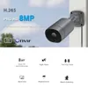 IP -камеры 4K 8MP 4MP Ultra HD H.265 POE IP -камера Двунаправленное звуковое движение. Аварийный сигнал 1080p видео наблюдения инфракрасное ночное видение D240510