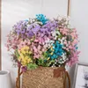 Flores decorativas 65cm 90 cabeçalhos artificiais Gipsophila Diy Floral Bouquet Arranjo para Casamento Decoração da sala de estar Flores