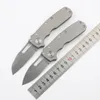 Couteau pliant de requins Cub 2,71 "S35VN Satin Blade TC4 GANDE SURVIAL CAMPING TACTICAL POCKET COUNES Utilitaire EDC Tools