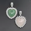 Colliers pendants créatifs Natural Silver en forme de coeur en forme de coeur ensemble Multi-couleur Collier de corde en cuir de joie