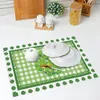 Tischmatten Speisesaal Set für 4 St. Patricks Day Placemats Irish Plaid Place Kitchen Rustikal