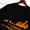 2024 Trende Designer Summer Fashion Trends International Rhude Nouvelle collection Orange Letter Imprimée T-shirt simple et élégant Mentille Loose Femmes Femmes Cornifères