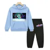 Ensembles de vêtements Super Kitties Ensemble à capuche Sweat Sweat-shirt Kids Boutique Clothes Anime Sweat à sweat pour garçons Girls Automne Casual Y2K Pullover Veste