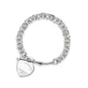 Designer Jewelry Tiffanyjewelry t Home Seiko High Quality One Arrow Heart Piercing Bracelet Heart Shaped Arrowhead Simple Womens Jewelry