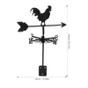 Decorazioni da giardino Metel Weather Vane Gallo vento tetto tetto per la fattoria di agricoltura decorazione