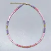 Trendy Charm Natural Gem Star Pendant Necklace Women Girls Cute And Sweet Jewelry Pink Quartz Purple Jades Sunstone Collar 240428