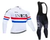 INEOS Winter Cycling Jersey Kit 2020 Pro Team Polarowe polarowe polarowe odzież 9D żelowe spodnie śliniane Zestaw Ropa Ciclismo Invierno4414171