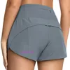 LUL Designer confortable pour femmes Sports Cycling Pantalons Yoga Shorts Shorts pour femmes Marathon Running Suit High Waited Casual Breathable