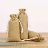 3 -stcs Geschenkwikkeling 5/10 PCS/LECT LANGE OPSLAG JUTE TAGS VOOR CADEAU PAKKET 8X16/8X19/8X24CM Kerstmis trekkingsvouches Home Dust Sacks Home Dust Sacks