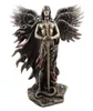 Bronzato Seraphim Sixwing Guardian Angel con spada e serpente grande statua statue statue decorazione per la casa 2112299492981