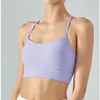 Al Yoga Resto a coste del reggiseno Sport Sport Topta a tracolla a tracolla sottile spalla a tracolla a canotta a canotta t-shirt da danza da donna da donna da donna da donna Dritta di corsa da donna Pratica con il petto