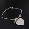 Bijoux de créateur TiffanyJewelry T Home / Seiko High Quality One Arrow Heart Piercing Bracelet Simple and Fashionable Heart Fonsedhead Womens bijoux