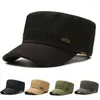 Berets Heren Spring en Autumn Sunshade Flat Hat Fashion Casual Outdoor Sports Cap Fishing Breathable Sun