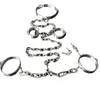 Bondage collare polso cuffi caviglia in acciaio inossidabile inossidabile catene pesanti cablaggio ingranaggi di bondage schiavo adulto bdsm set8893796