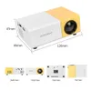 Projecteurs YG300 Pro mini projecteur LED Smartphone Wired Mirror 1000 Lumens 320x240p HDMI compatible USB Home Theatre Media Player J240509