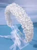 Coiffes 10 couleurs Luxury Perles complètes Bandons cristallins pour mariée