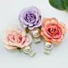 Haarzubehör 2pcs/Set Kinder Mädchen Blumenklammern Perle Blumen Barrettes Braut Hochzeit Strandparty für Frauen