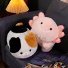 Simulazione di peluche di peluche di peluche di grattugiata bambola gatto kawaii maiale newt peluche giocattolo per bambini bambini che dorme bambola comfort ragazza cuscino morbido dono di Natale cuscino