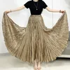 Röcke Miyake -Stil zufälliger Handrock für Frauen Square Dance Übergroße Frauen lose Casual 2024
