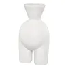 Vases Simple Modern Ceramic White Human Vase Vase Home Decoration intérieure pour les fleurs Accessoires Nordic