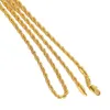 Ketten 18k gelb Real Gold GF Herren Womens Halskette 24 Seilkette Charming Schmuck am besten mit Geschenk haben Trac 229r Drop Deliver Ottbi