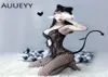 Массажные боди сетки с сетовой сетью Catsuit Womens Transparent Open Courtch Sex Sex Sex Seece через чулки для тела сетка тела эротический LI1702364