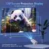 Projectors 2024 HY300 Projector 4K Home Theatre 1280p * 720p Android 12 Allwinner H713 Dual WiFi6 BT5.0 200ANSI Outdible Portable Projectors J240509
