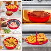 Hava Fritöz Silikon Sepet Plakası Yuvarlak Yeniden Kullanılabilir Hava Fritöz Pişirme Aksesuarları Katlanabilir BPA Ücretsiz Airfryer Aracı Pişirme Kalıpları 240423