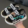 Sandalias Buty dla dziewcząt dziecięce sandały Summer Trendy Boy Beach Shoe Anti Slip Infant Casual Kid Zapatos 240426