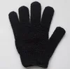 New Black Nylon Body Cleaning Gloves Exfoliating Bath Glove Five Fingers Shower Gloves Bathroom Supplies LX23001868157