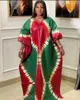 Vêtements ethniques Femmes africaines Dashiki Print Robes traditionnelles plus taille Boubou Wedding Party Evening Robe 2024 Spring Kaftan Abaya