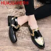 Casual schoenen platform Leather Men Brogue Patent Man Fashion Oxford Dress Lift Formal Club Party