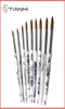 Nagelborstar Tianmi Gradient Färg Kolinsky Acrylic Art Tool Polish Brush Set målning Pen för nybörjare2066331