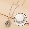 designer A new two wearing heart to heart female Clover Necklace Fashion Love folding creative clavicle chain ZIXJ