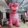 En gros de 32,8 pieds de haut gonflable décoratif orange chien modèle de chien extérieur maquette avec souffleur d'air pour la publicité ou la promotion dans la boutique d'animaux