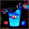 Party -Dekoration LED Gadget Farben Mini Romantische leuchtende künstliche Eiswürfel Flash Light Hochzeit Weihnachten Drop Lieferung Hausgarten DHHPJ