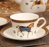 Céramique simple en céramique Costume de café continental tasse de café créatif set ensemble de tons de thé parfumés.