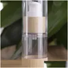 Packing Bottles Wholesale New Bamboo Cosmetic Packaging Bottle 20Ml 30Ml 50Ml 80Ml 100Ml 120Ml Empty Airless Vacuum Pump For Makeup Dr Dhhto