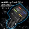 6 Port Super Fast USB Car Charger for iPhone 14 Pro Max 15 13 12 11 xr max Huawei OPPO Samsung Xiaomi 240W Quick Charging Adapter 5V/9V/12V 15A car charger 6 USB Fast Charging