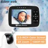 M935 Smart Baby Monitor 1080p HD 3,5 pouces couleur écran LCD vidéo Interphone Interphone Baby Monitor With Remote Camera Pan Zoom