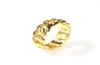 Mens Gold Hip Hop Ring Jewelry Chain Iced Out Rings New Moda Gold Silver Ring1521597