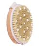 Points de bain Brosses Dry Skin Body Soft Natural Hristle Bristle with Massage Point Point de bain en bois Brosses de douche Spa Brosse sans poignée5842684