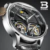 Double Switzerland Watches Binger Original Men's Automatic Watch Self-wind Fashion Men Mechanical Wristwatch Leather Y19051503 2762