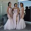 2022 Afrykańskie sukienki druhny Długie mieszane aplikacje w stylu ramion Sukienka Promowa Suknia Dziesięć drużyn Sukienki Honorowe wieczorne Wea 2636