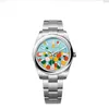 2023 Neueste Männer Herren Uhr Uhren 7 Farben Selbstwickelte Automatik Uhren Bewegung mechanische Edelstahl -Armbanduhr 196m