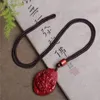 Colliers pendentifs Vermilion authentique Zhong Kui Année de vie de l'homme Subdus le chakra de la chaîne de pulls de diable Tianshi