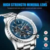 Montre-bracelets LIGE 20024 Top Men Watch Quartz Man Observateurs étanches Luminous pour Date Chronograph Sport Wristwatch