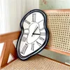 Wall Clocks New Nordic Novels surreal melting of distorted wall bells luxurious modern Roman numerals Salvador Dali style bell decorations Q240509